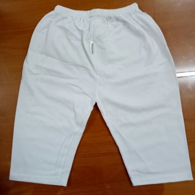 sỉ 10 quần dài trắng cotton size 1-10 Bosinis cho bé