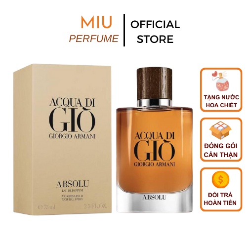 Nước Hoa Nam Aquadi Giò Absolu(Nâu) 100ml - Dầu thơm Aquadi gio(Nâu) lưu hương lâu♥Nam tính lịch lãm