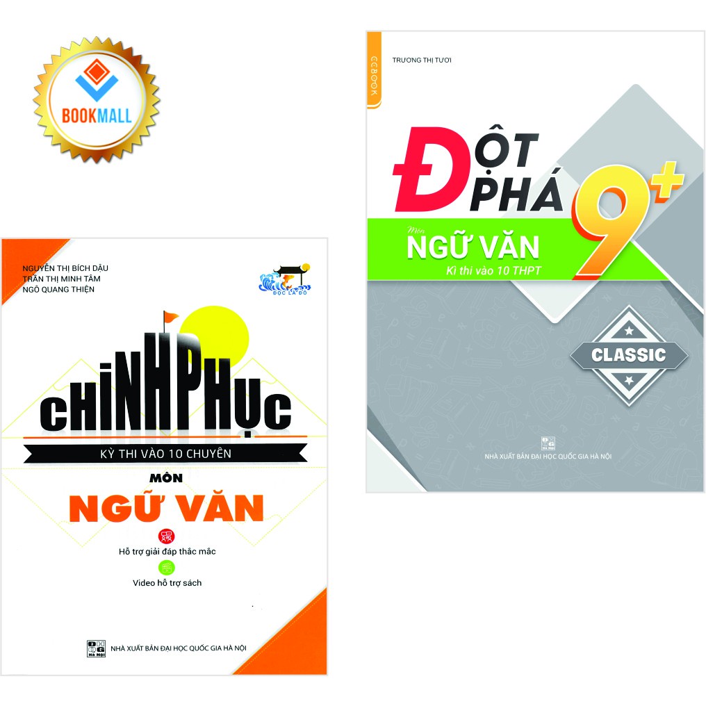 Sách - Combo 2 cuốn - Đột phá 9+  kì thi vào lớp 10 - Chinh phục kì thi vào 10 chuyên môn Ngữ văn