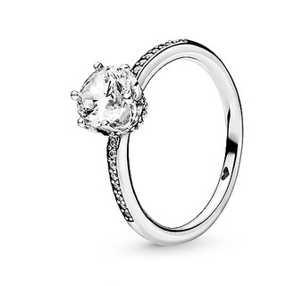 Nhẫn Hợp Kim Đính Đá Hình Vương Miện Phong Cách Sang Trọng Cho Nữ