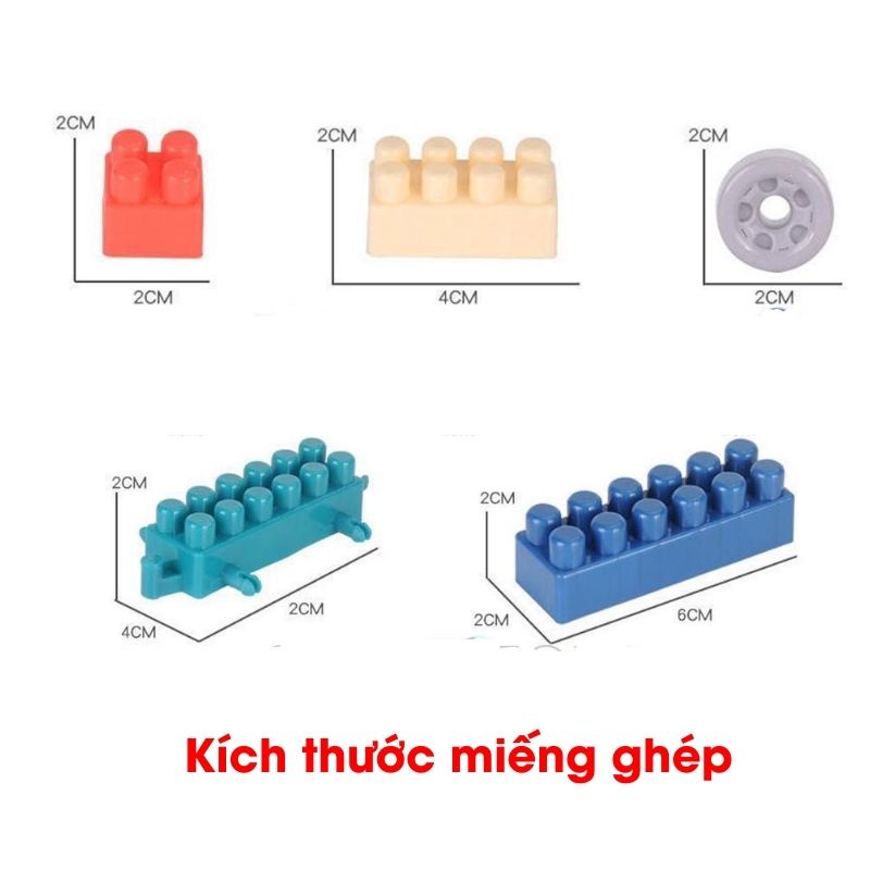 Bộ Đồ chơi xếp hình 520 chi tiết phát triển triển trí tuệ cho bé BBTOYS 91