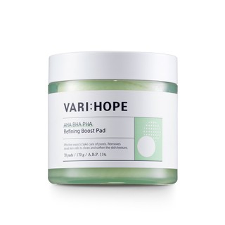 Bông tẩy tế bào chết VariHope AHA BHA PHA Refining Boost Pad