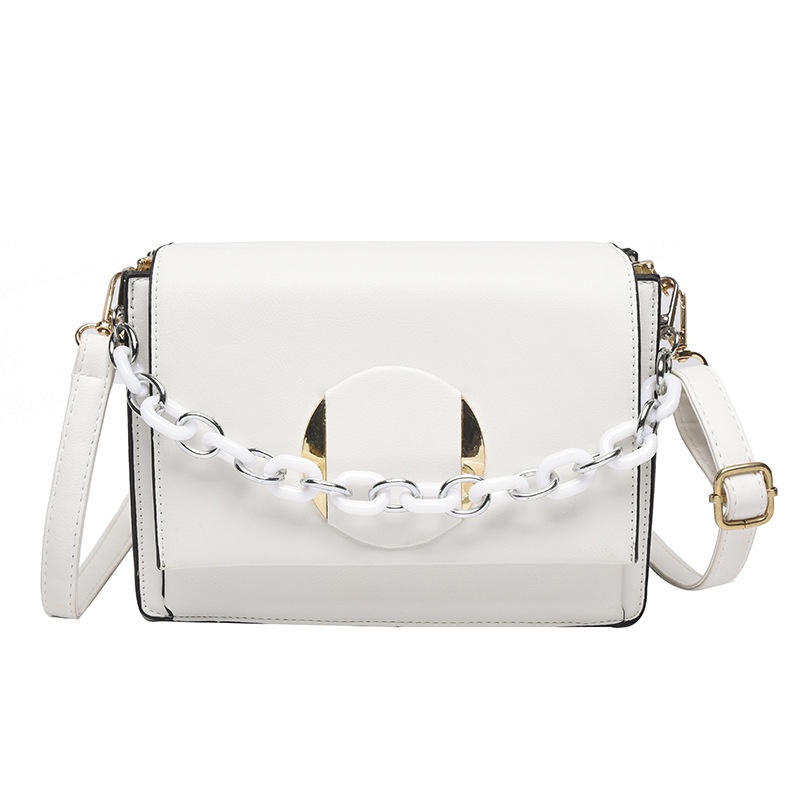 Túi Đeo Vai Hình Vuông Cỡ Nhỏ Phối Dây Đeo Sợi Xích Thời Trang Cho Nữ