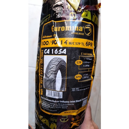 Vỏ Lốp Xe 100/90-14 không ruột xe SH Mode PCX