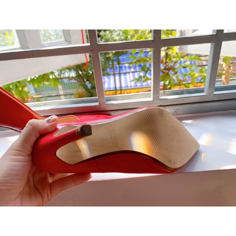 Thanh lý giày Zara Basic Red Pump