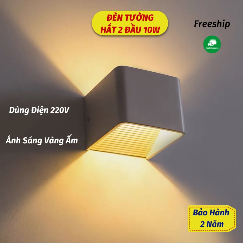 Đèn Treo Tường Đèn Trang Trí Hắt Tường 2 Đầu Trang Trí Phòng Khách Phòng Ngủ Sân Vườn Cầu Thang Rọi Ray Asaki