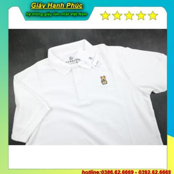 [Mã SKAMSALE06 giảm 10% tối đa 100K đơn 150K] Áo thun nam có cổ, áo phông nam, ngực thêu chú chó Hariko, Qa_store | BigBuy360 - bigbuy360.vn