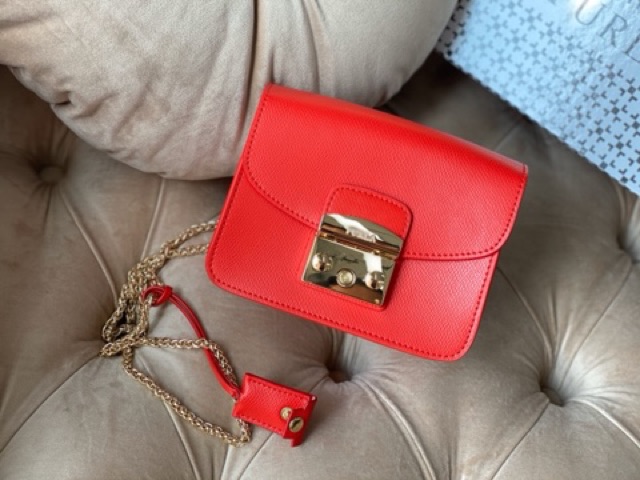 Túi khoá vuông da thật