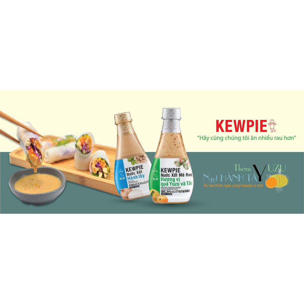 NƯỚC XỐT KEWPIE MÈ RANG/ PHÔ MAI/ PHÔ MAI CAY/ TƯƠNG MÈ/CHUA NGỌT 210ML