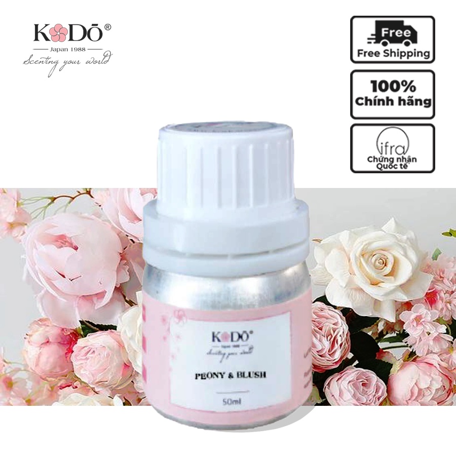 Tinh Dầu Nước Hoa Nhập Khẩu, Thơm Phòng Kodo Peony &amp; Blush - Nguyên chất - Hương thơm độc đáo - 10ml/50ml/110ml