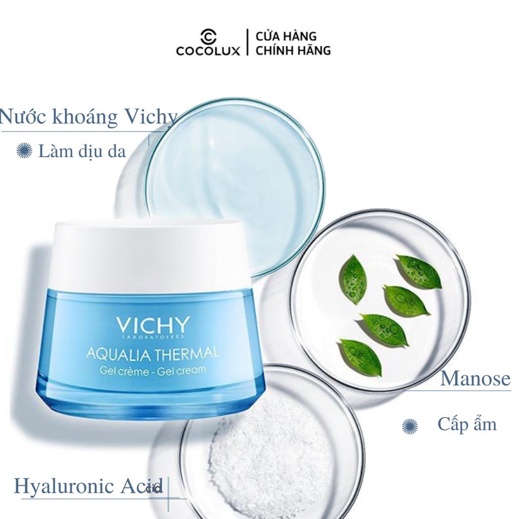 Gel Dưỡng Ẩm, Cấp Nước Vichy Aqualia Thermal Gel Cream 50ml