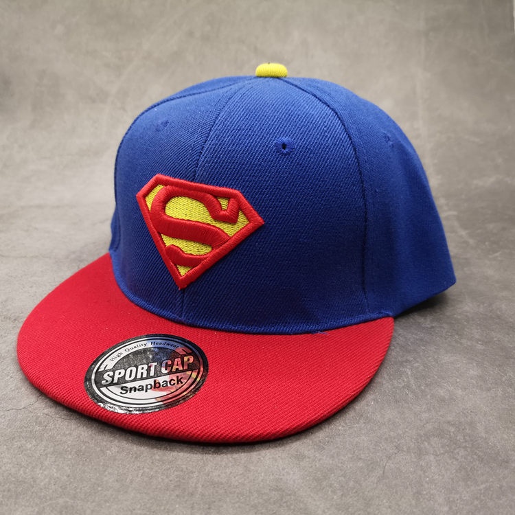 Mũ lưỡi trai chống nắng thêu hình Superman phong cách hip hop cho bé