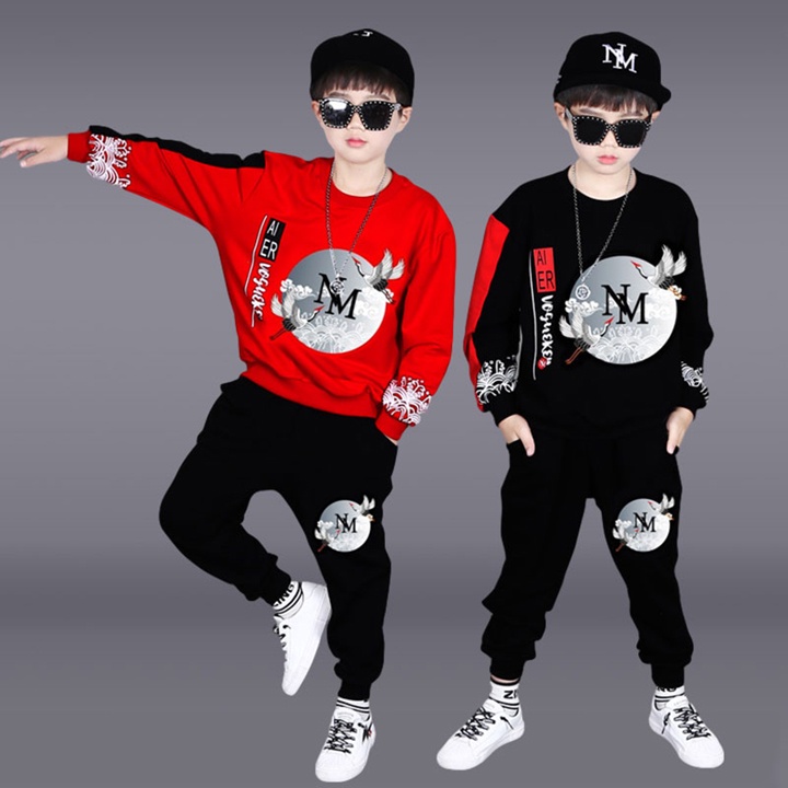 Quần Áo Bé Trai Thu Đông Habi Fashion HB2217 Họa Tiết Thiên Thần Cho Bé 16-40KG