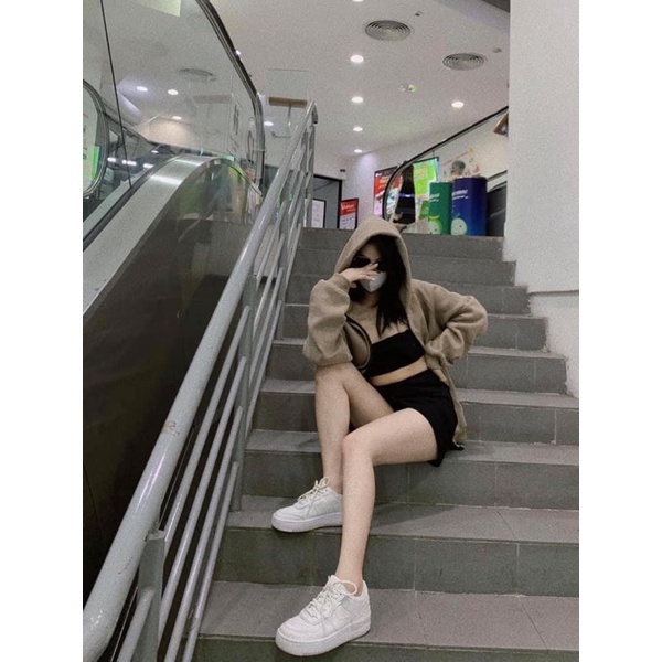 ÁO NỈ MŨ ES KHOÁ CHO NỮ | BigBuy360 - bigbuy360.vn