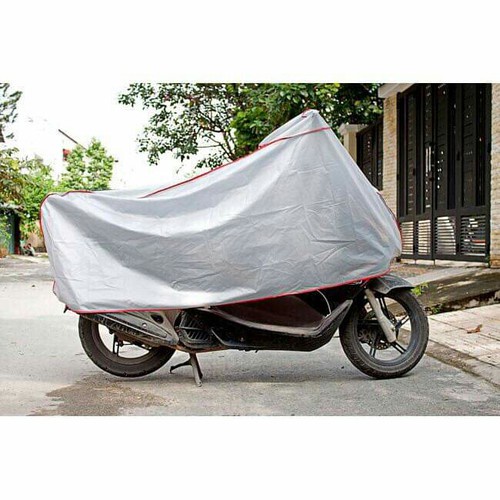 Bạt Phủ Xe Máy, Chùm Xe Máy Thành Long Che Nắng Che Mưa Loại Dày Có Viền Phản Quang