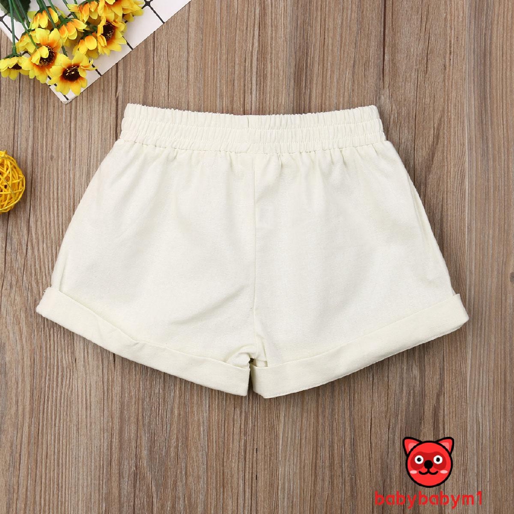 Quần Short Cotton Lưng Thun Cho Bé