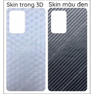 Miếng dán mặt lưng skin carbon Xiaomi Mi 11T
