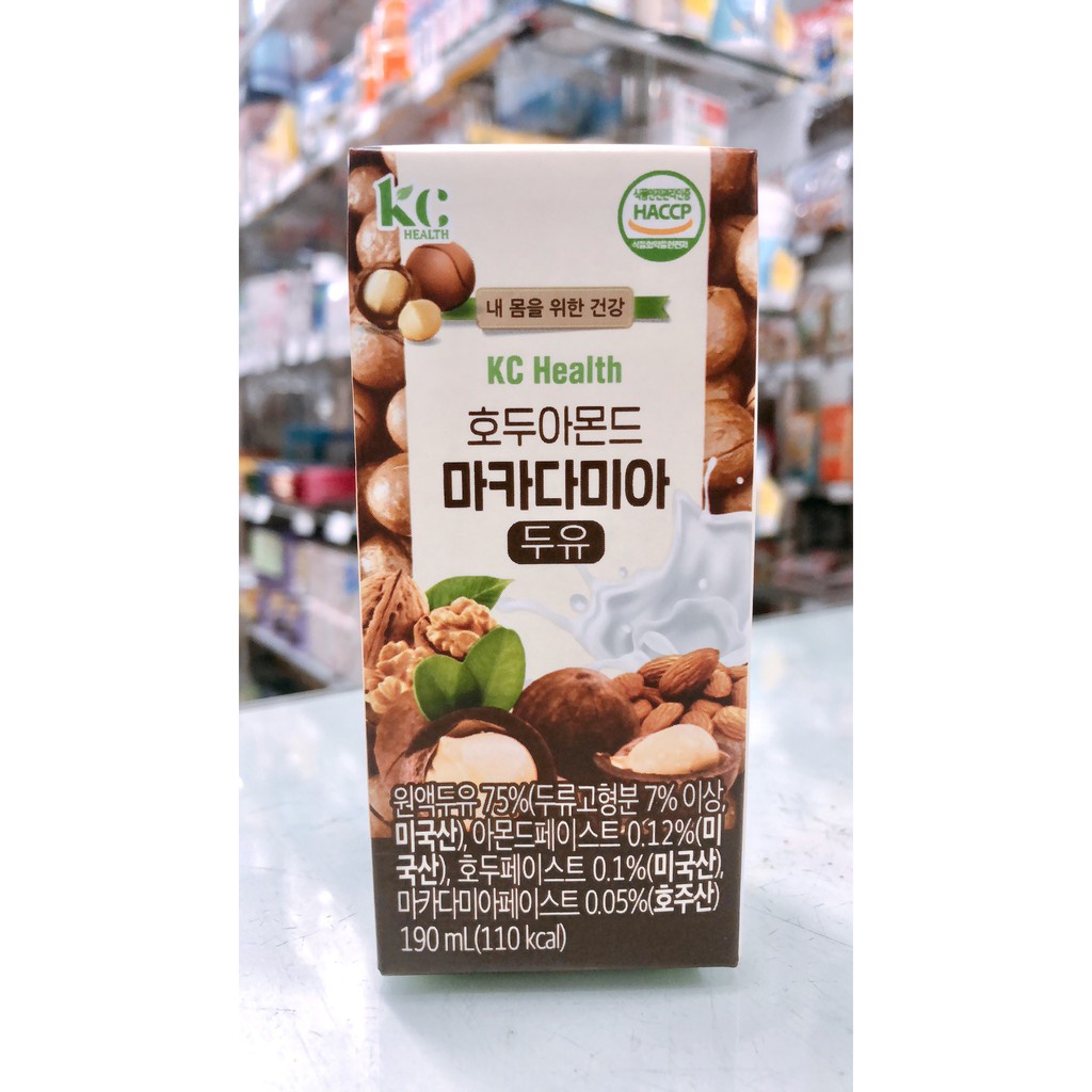 Sữa hạt Macadamia KC Health Hàn Quốc 190ml siêu ngon