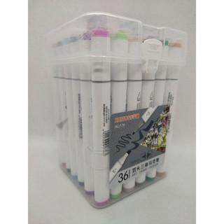 Bút lông màu 2 đầu marker .bút lông mỹ thuật cao cấp. Hộp 36 màu