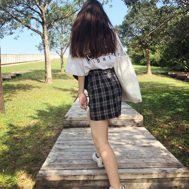 Chân Váy Nữ Ca Rô Lưng Cao Thời Trang Hàn Quốc | BigBuy360 - bigbuy360.vn