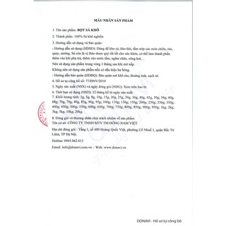 Bột Sả Khô Nahas