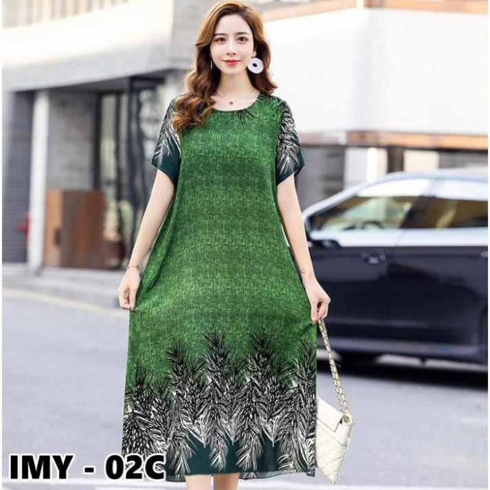 Đầm Dáng Xuông ,Váy Trung Niên, Váy Thiết Kế Họa Tiết Sang Trọng.