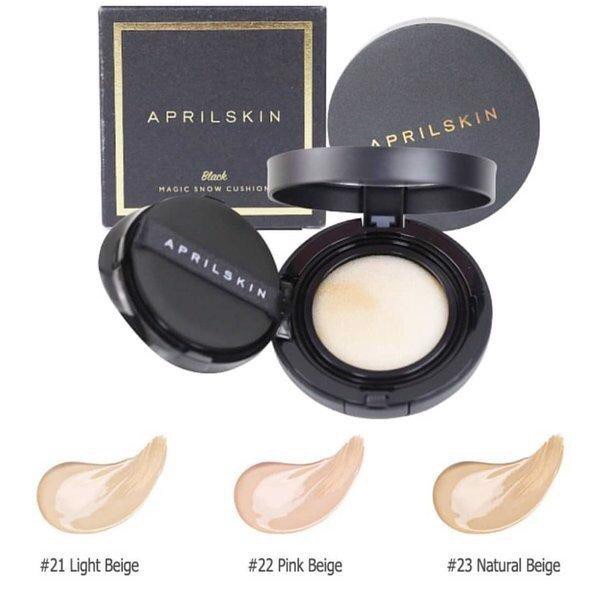 Phấn Nước Aprilskin Kiềm Dầu, Che Phủ Hoàn Hảo April Skin Black Magic Snow Cushion 15g - Vỏ Đen | BigBuy360 - bigbuy360.vn
