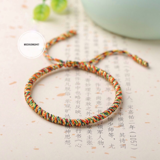 Vòng tay chỉ ngũ sắc may mắn - MH404