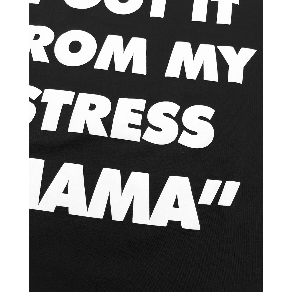 Stressmama Áo thun IGIFMS T-Shirt màu đen chất liệu Cotton vải dày 250 GSM thoáng mát in lụa thủ công Local Brand