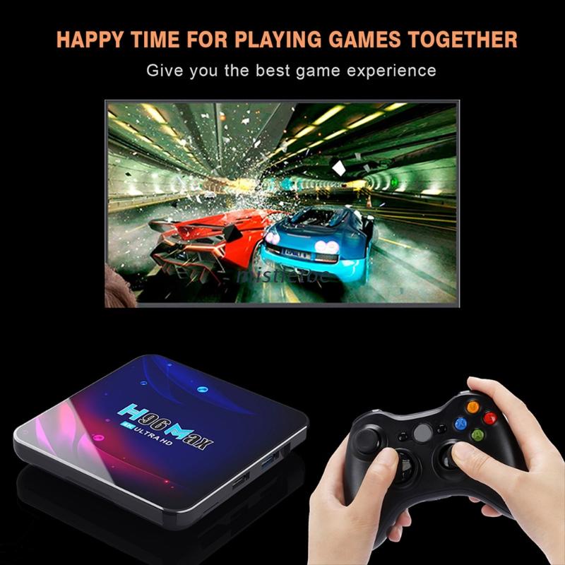 TV Box 11 16/32/64GB 4K TV Box H96 MAX V11 2.4G 5.8G và phụ kiện