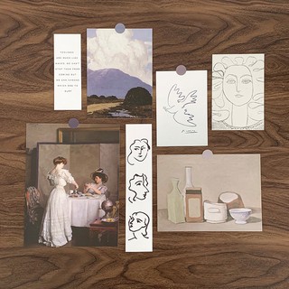 SET POSTCARD DECOR 7 TẤM MIX - Mici Decor
