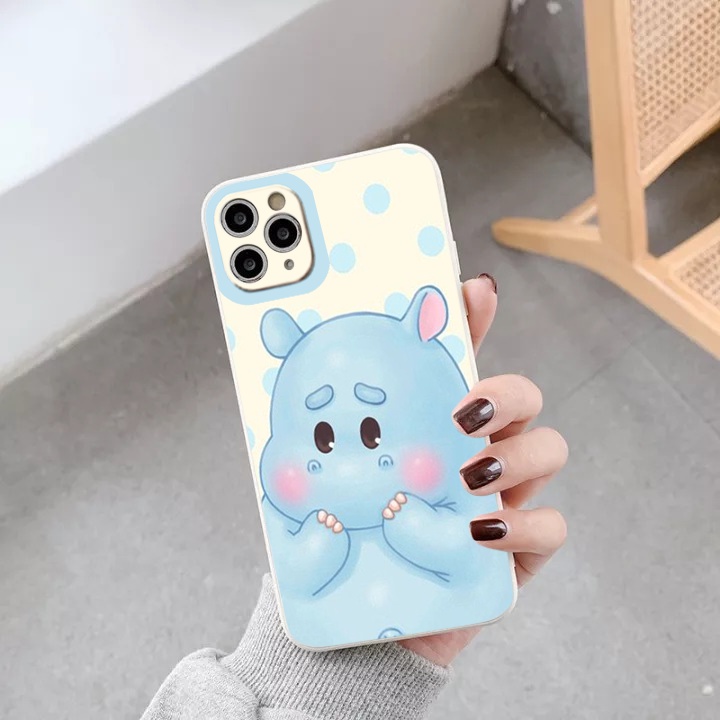 Ốp lưng iphone couple hà mã ngại ngùng chống sốc bảo vệ camera ốp iphone13/12/11/pro/promax/x/xr/xsmax/se2020/8/7/6plus