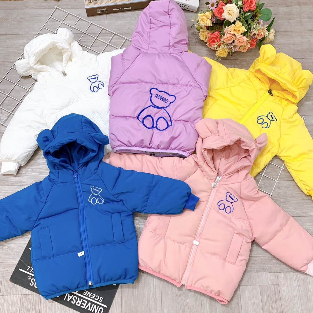 Áo phao trẻ em dành cho cả bé trai và bé gái 8-20kg (1-6 tuổi) mẫu ÁO PHAO GẤU. Chất liệu đẹp, hàng may kỹ.MA73