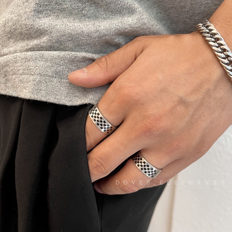 Nhẫn Bản Rộng 19A1275 Thời Trang Mới Cho Nam Và Nữ