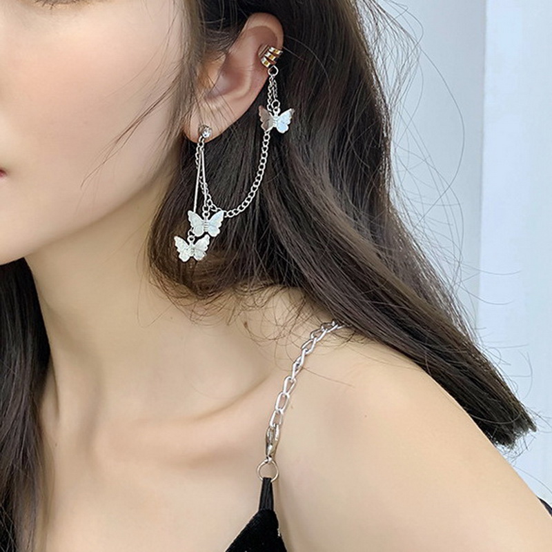 Khuyên Tai Dạng Hạt Lủng Lẳng Xương Bướm Xỏ Xỏ Xỏ Xỏ Khuyên Thời Trang Quyến Rũ