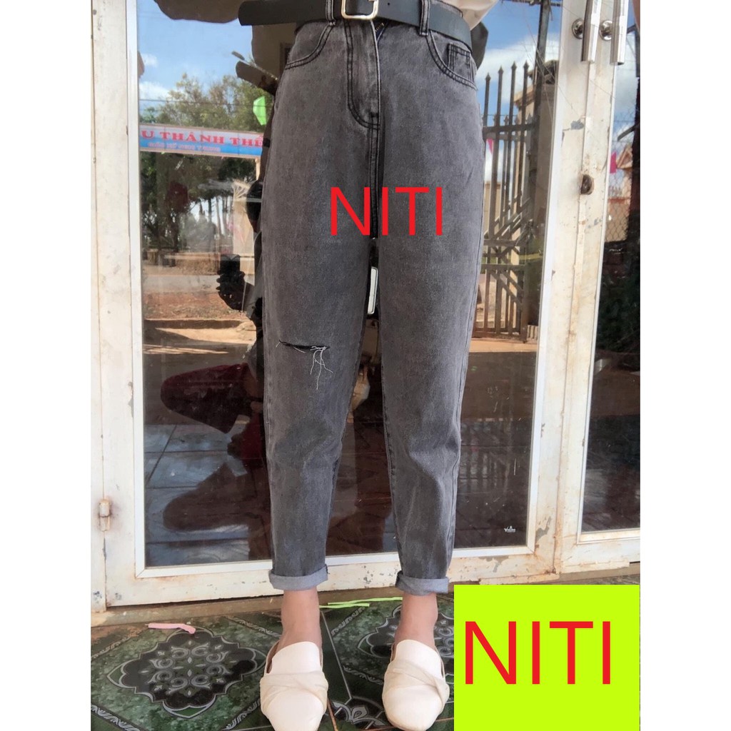 BAGGY JEAN PHỐI RÁCH GỐI PHẢI CỰC CÁ TÍNH CỰC THỜ