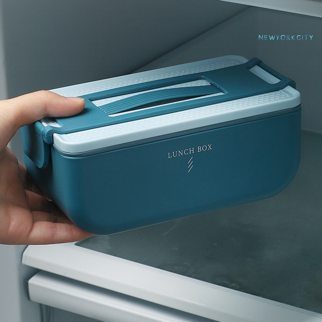 Hộp Đựng Cơm Trưa NYC 800/1600ML Bằng Nhựa PP Hai Lớp Đóng Kín Tốt Nhỏ Gọn Tiện Dụng