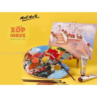 Bảng pha màu gỗ Oval Wood Palette MM 30x38cm