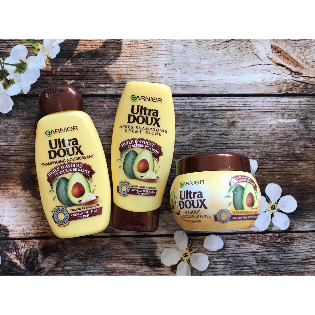 Dầu gội xả ủ Garnier bơ Pháp