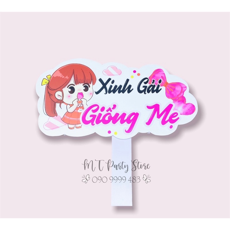 NEW - Hashtag thôi nôi, sinh nhật - Phụ kiện chụp ảnh cầm tay