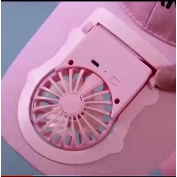 Mũ Quạt, Mũ Lưỡi Trai Tích Hợp Quạt Sạc Mini Làm Mát, Có 3 Chế Độ Gió giao nhanh