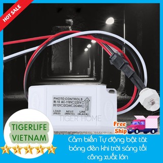 Công tắc cảm biến tự động bật tắt bóng đèn thết bị ngày đêm, công tắc cảm biến hồng ngoại tự động