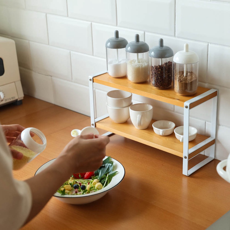 Lọ đựng gia vị trong suốt chống ẩm mốc kèm muỗng tiện lợi cho nhà bếp