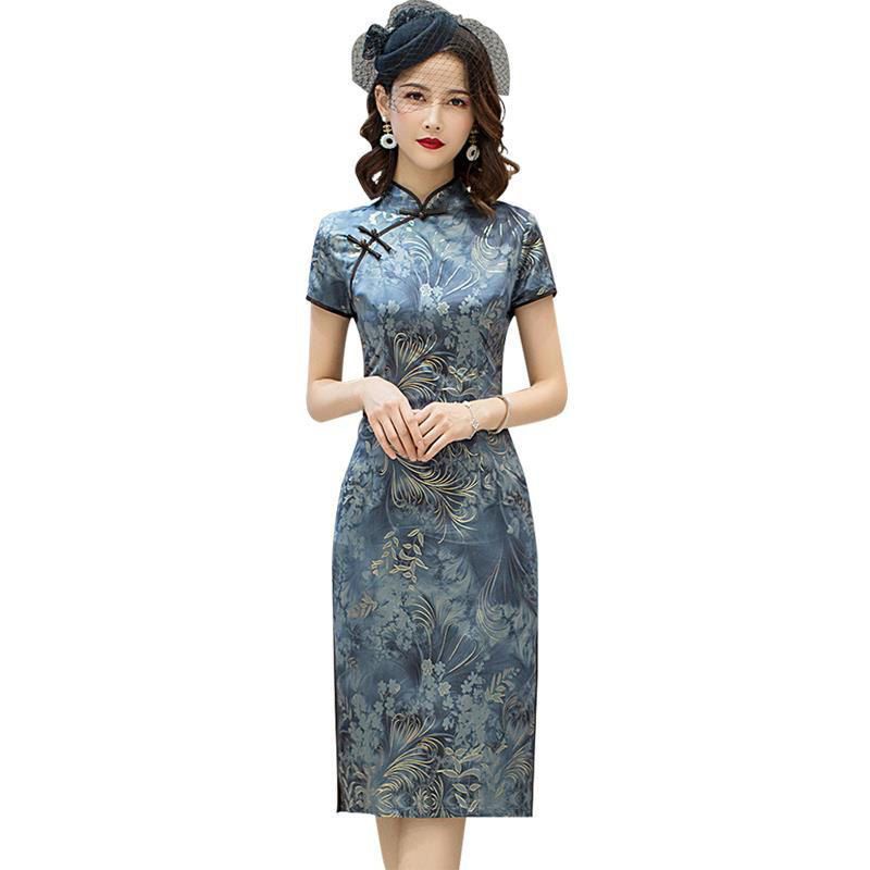 Sườn Xám Cách Tân Phong Cách Thời Trang Phương Tây 2023 Mới