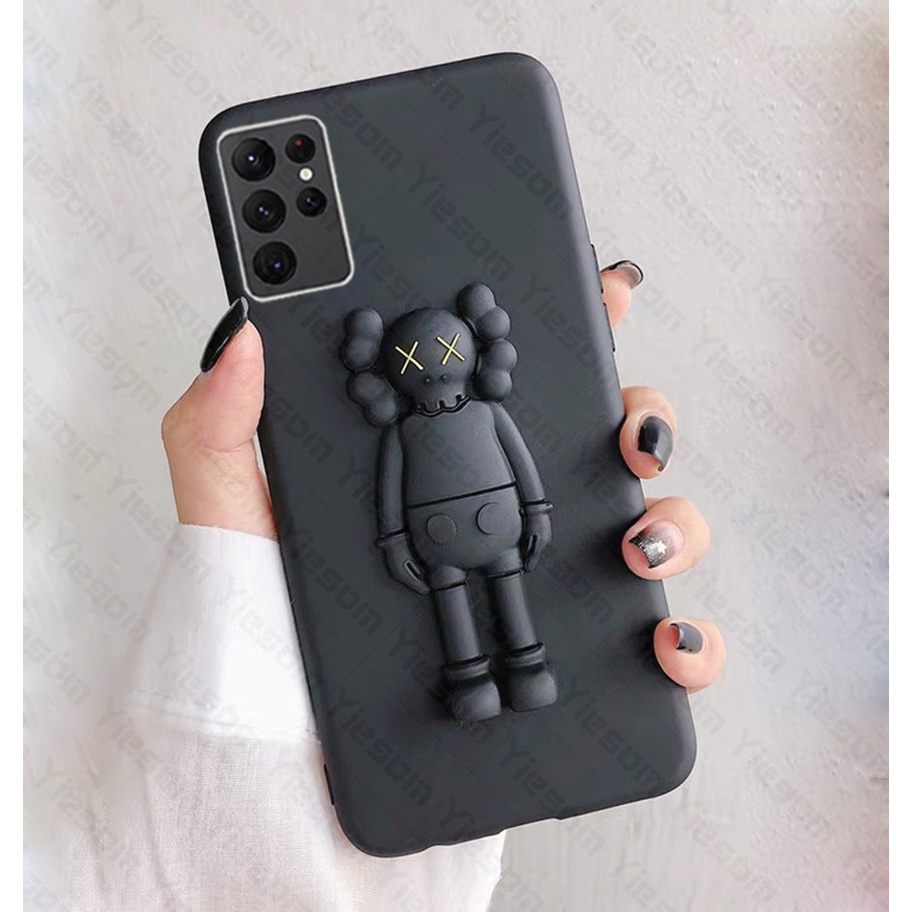 Ốp Điện Thoại TPU Mềm Hình Gấu Kaws Sesame Street Cho Samsung S22 Ultra S21 S20 FE Plus S21FE S20FE Note 20 10 Lite A81