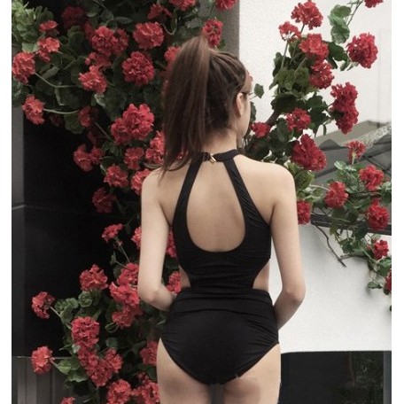 Bộ đồ tắm một mảnh màu trơn thiết kế hở lưng quyến rũ cho nữ | BigBuy360 - bigbuy360.vn