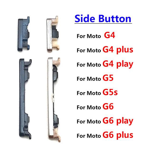 Set 10 Nút Bấm + Nút Âm Lượng Thay Thế Cho Motorola Moto G6 Play G4 G5 G5S G6 Plus