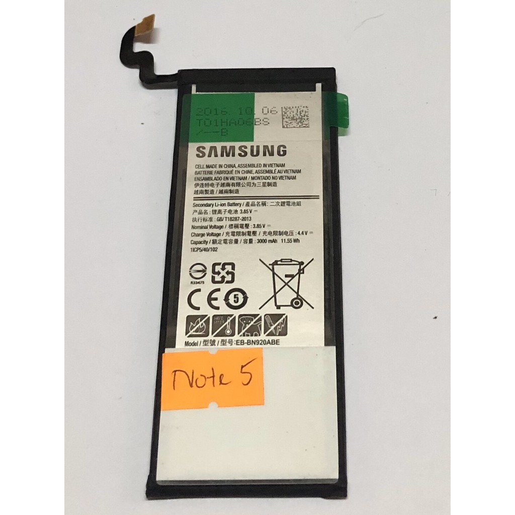 Pin samsung Note 5 N920