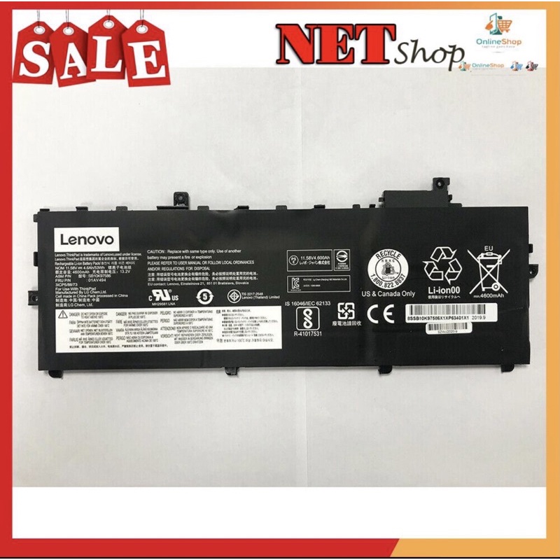 💖💖 Pin 57Wh Lenovo X1 Carbon Gen 6 01AV429 01AV430 01AV431 01AV494 Battery