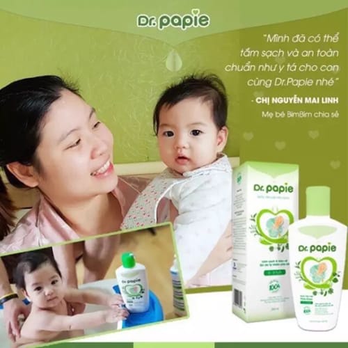 Nước Tắm Thảo Dược Dr.Papie Cho Bé 250ml